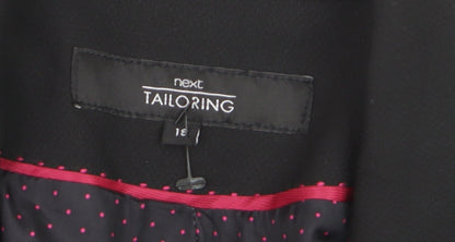 Next Tailoring Women’s Black Blazer Size 18 Classic Single-Breasted Jacket