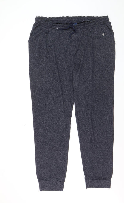 Cotton Traders Men’s Grey 2XL Jersey Jogger Trousers with Drawstring Waist
