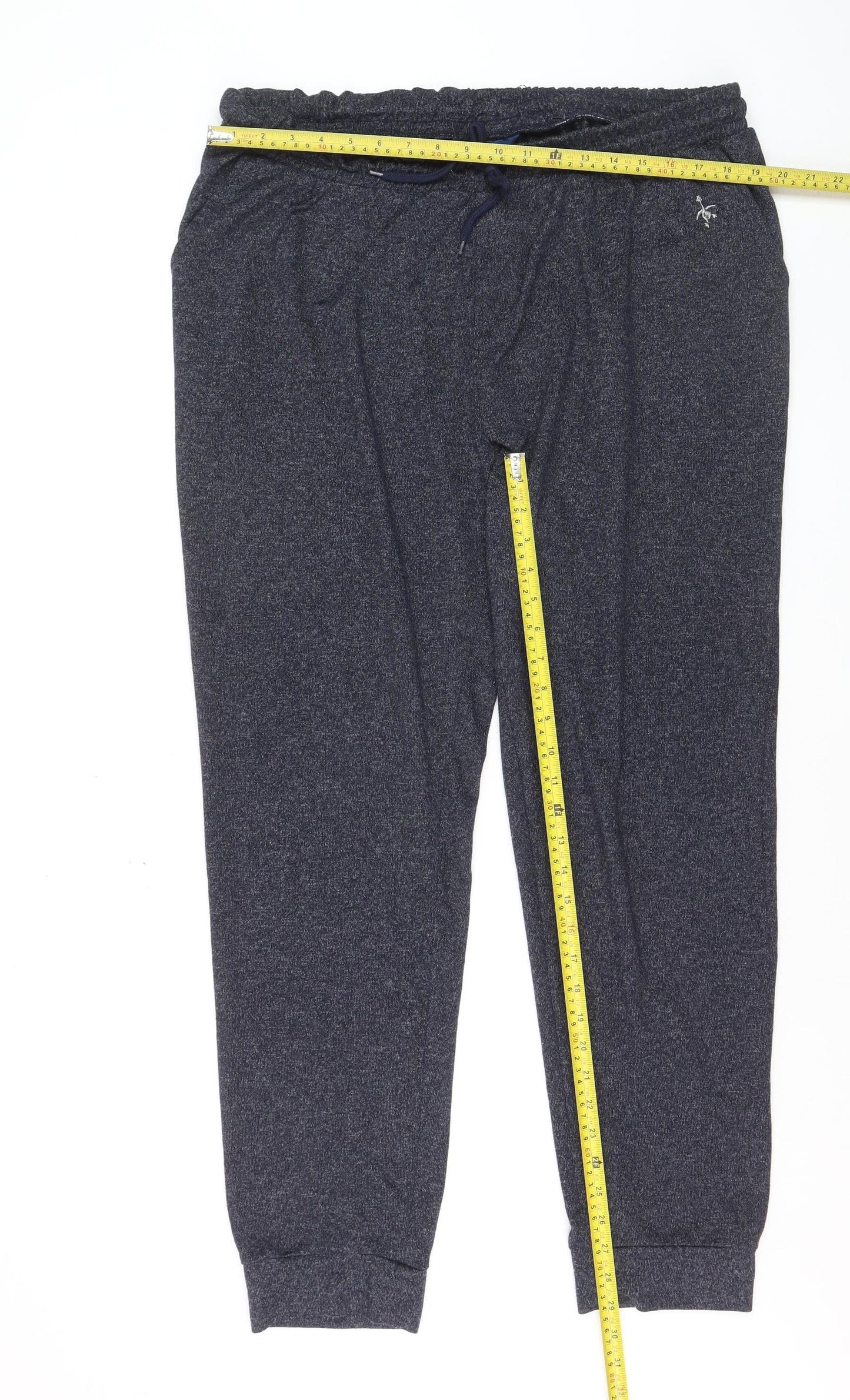 Cotton Traders Men’s Grey 2XL Jersey Jogger Trousers with Drawstring Waist