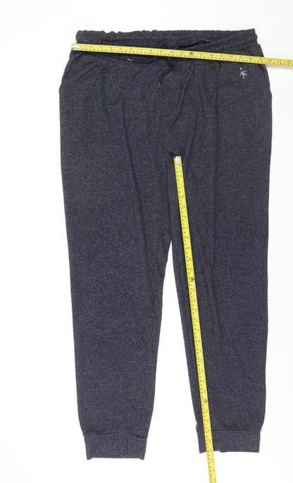 Cotton Traders Men’s Grey 2XL Jersey Jogger Trousers with Drawstring Waist
