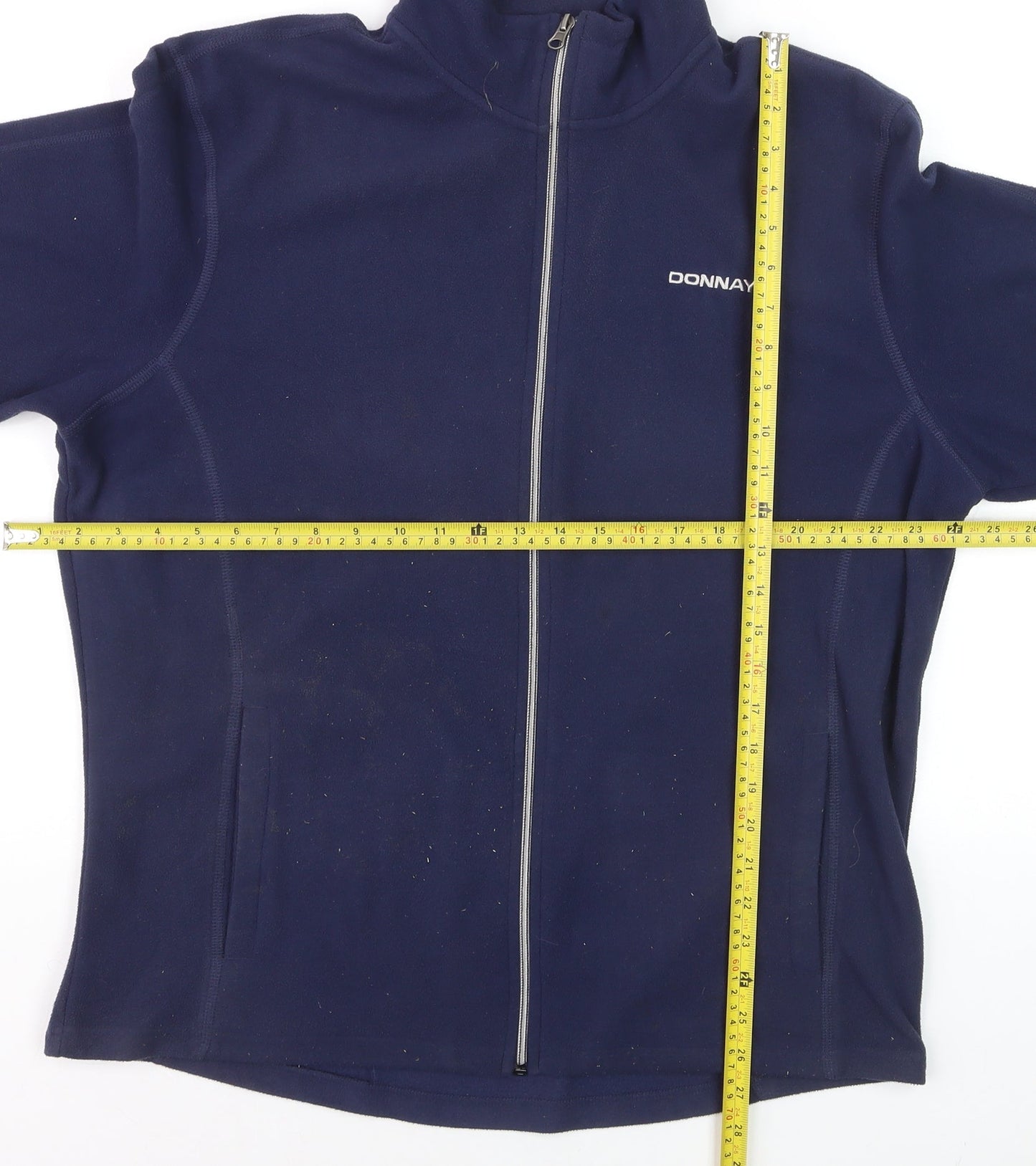 Donnay Men's Blue Fleece Full Zip Sweatshirt Size L