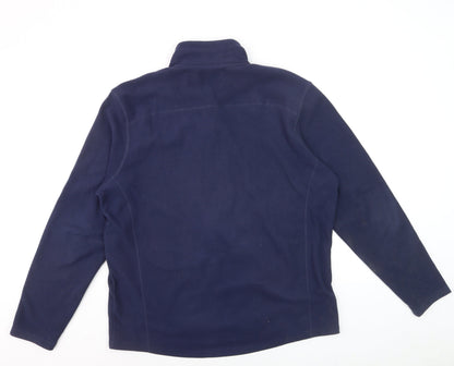 Donnay Men's Blue Fleece Full Zip Sweatshirt Size L