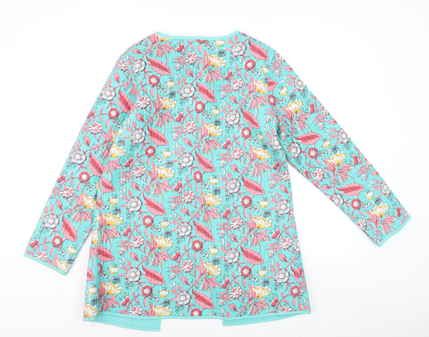 HERE&NOW Women’s Multicoloured Floral Cotton Quilted Jacket Size M