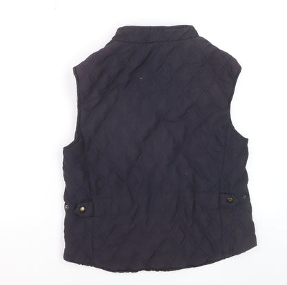 Mary Anne Women's Blue Quilted Equestrian Waistcoat Size 12