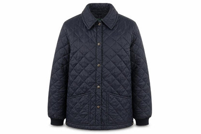 Beaver of Bolton Men's Blue Quilted Waterproof Country Jacket Size 42
