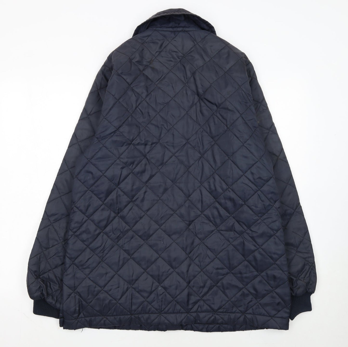 Beaver of Bolton Men's Blue Quilted Waterproof Country Jacket Size 42