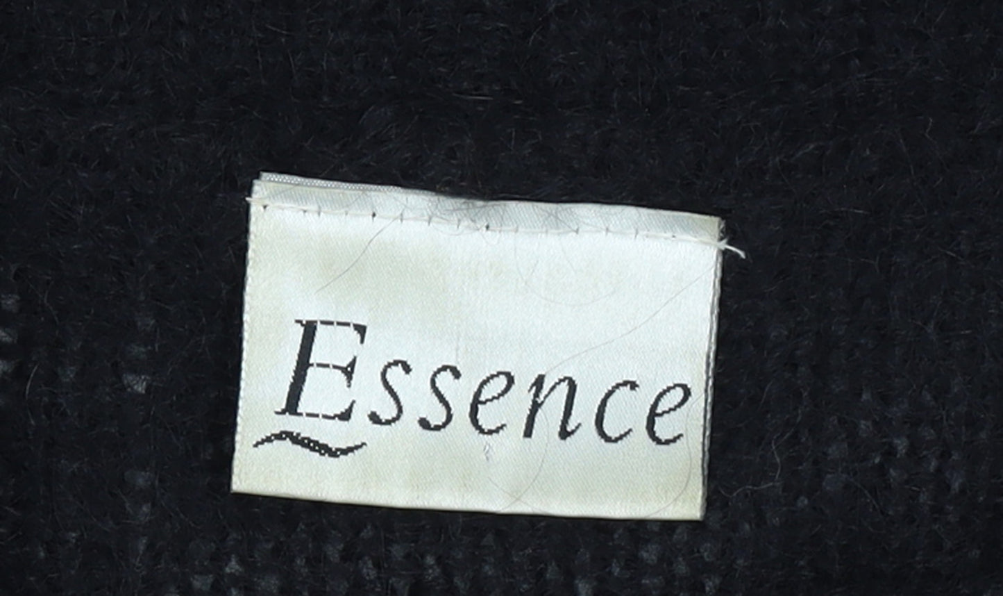 Essence Women's Multicoloured Mohair Knit 80s Retro Cardigan Size 26