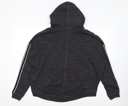Nike Women's Black Pullover Hoodie M Cotton Logo Sportswear
