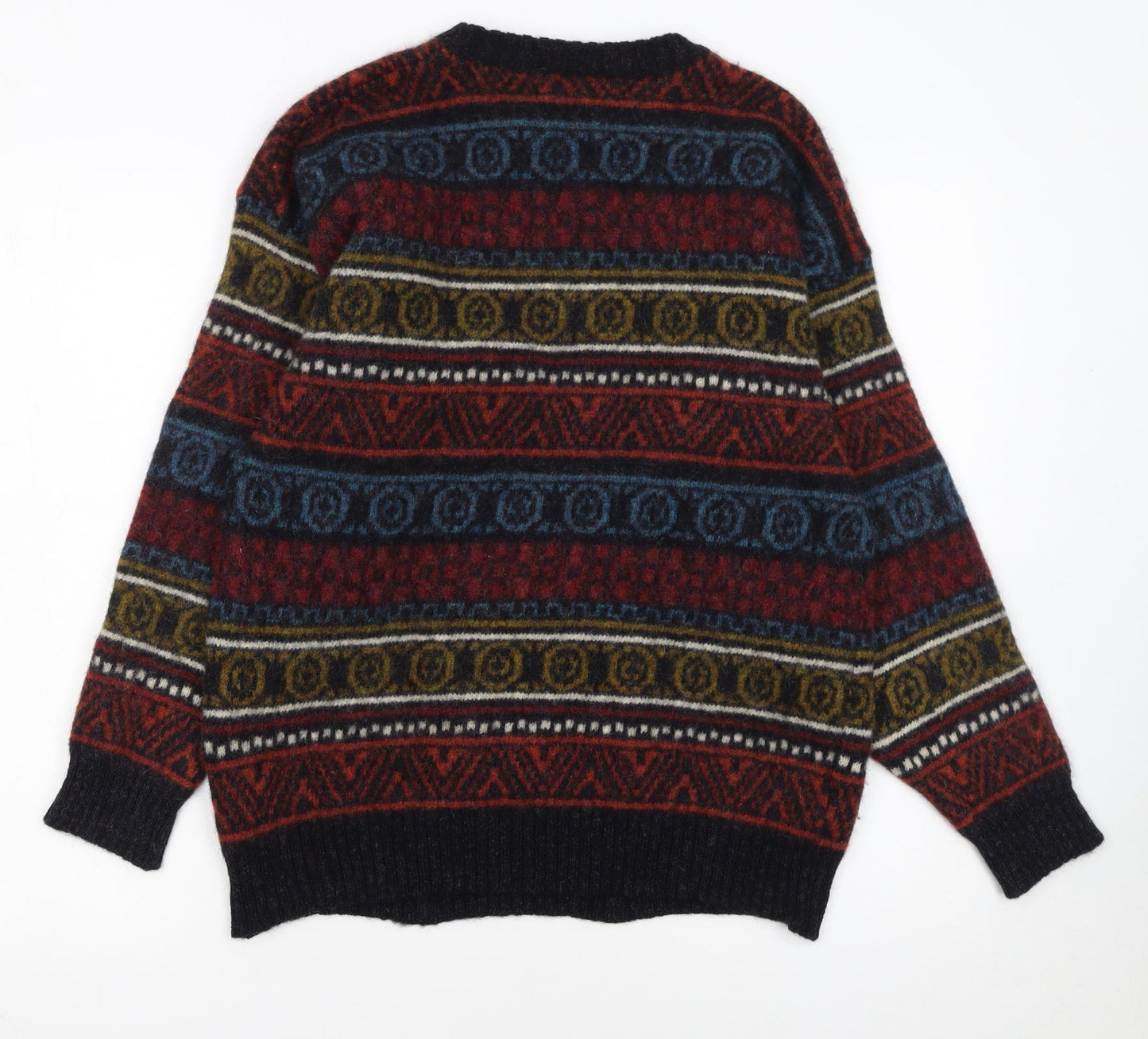Next Mens Multicoloured Fair Isle Wool Jumper Size M