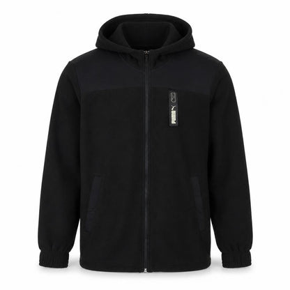 Puma Men's Black Full Zip Hoodie Size S Sportswear Fleece Jacket