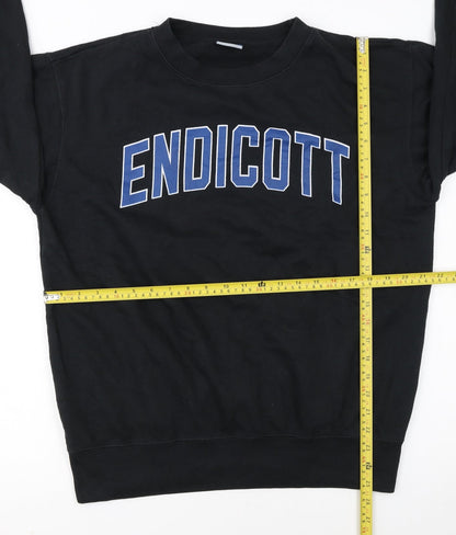 MV Sport Men's Black Endicott College Pullover Sweatshirt Size S