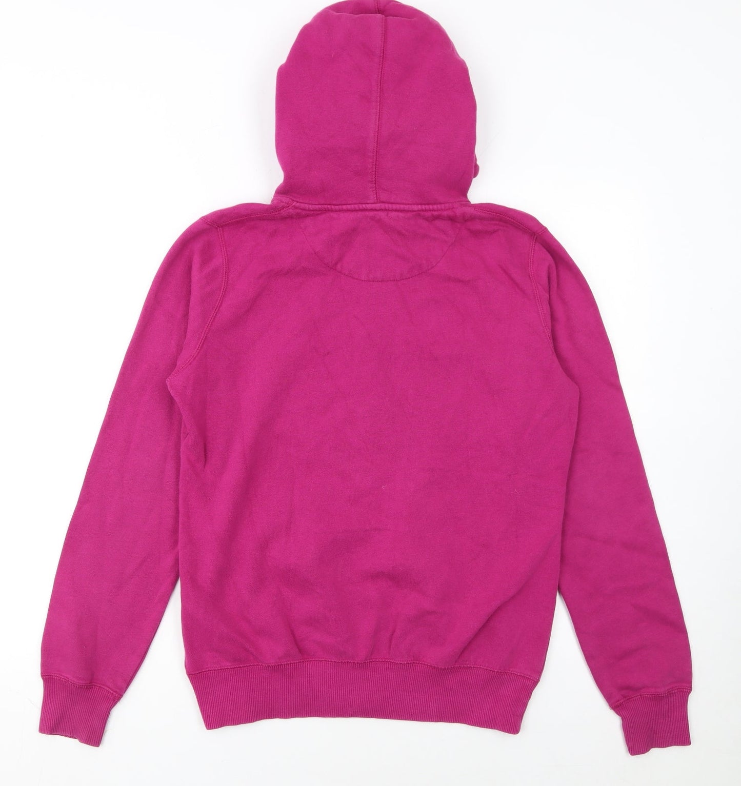 Nike Womens Pink Full Zip Hoodie M Cotton Blend Casual