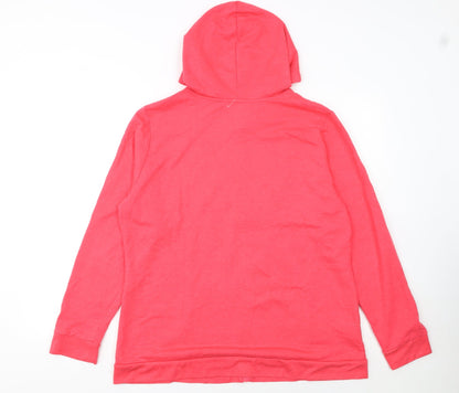 Eddie Bauer Women's Coral Full Zip Hoodie Size XL Cotton Blend