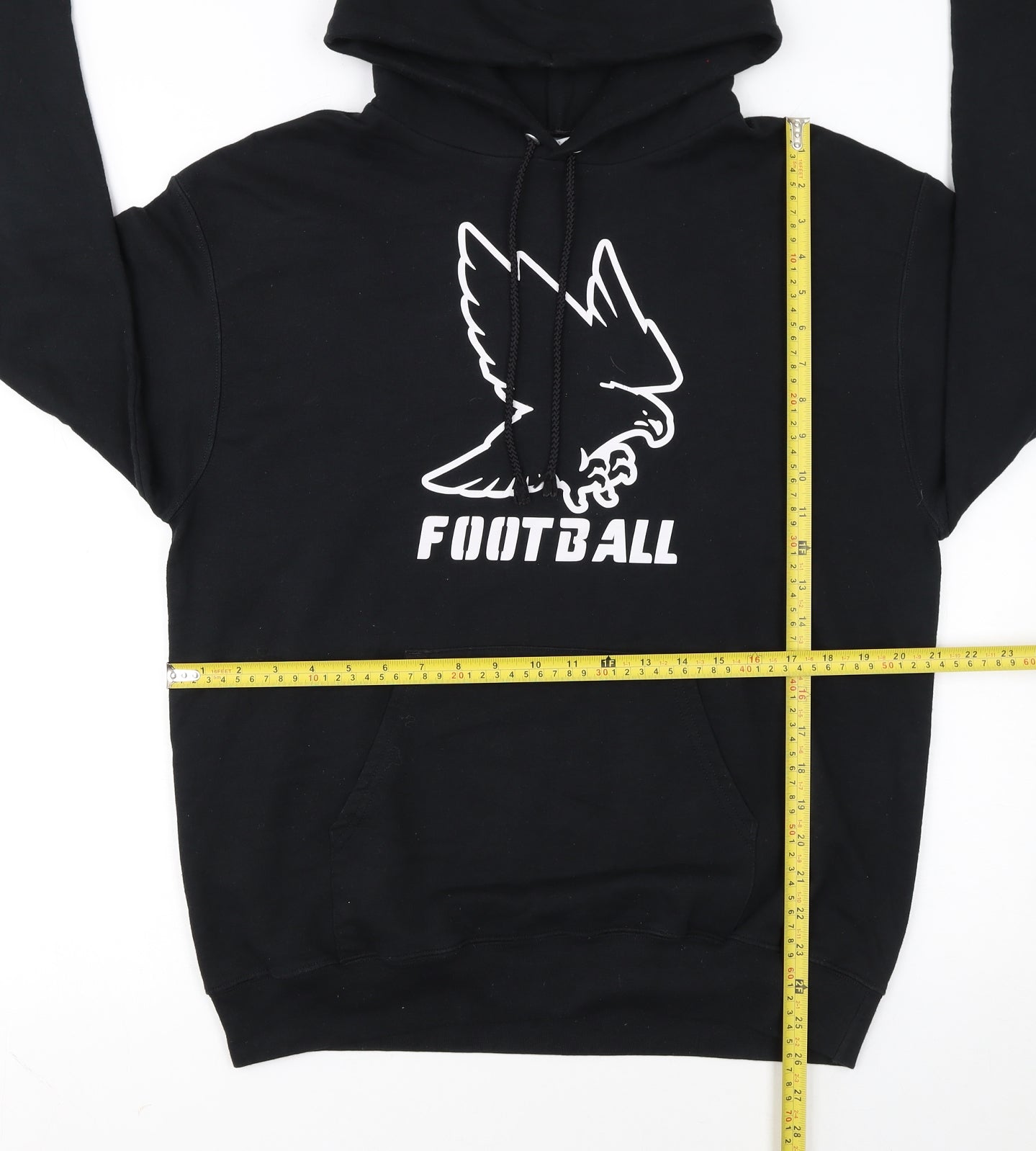 Champion Men's Black Football Graphic Pullover Hoodie Size M