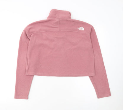 The North Face Womens Pink Fleece Pullover Sweatshirt Medium