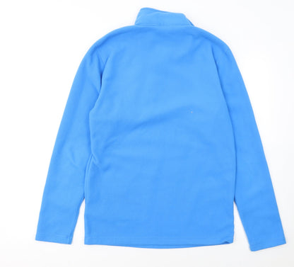 The North Face Men's Blue 1/4 Zip Fleece Pullover Sweatshirt Size S