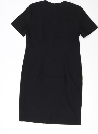 Leslie Fay Petite Women's Black Size 10 Sheath Dress