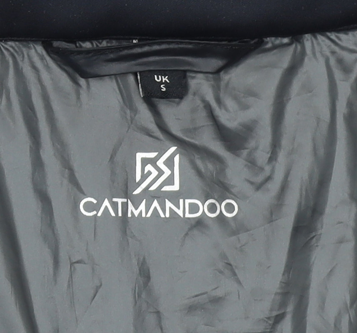 Catmandoo Men's Grey Softshell Padded Lightweight Full Zip Active Jacket Size S