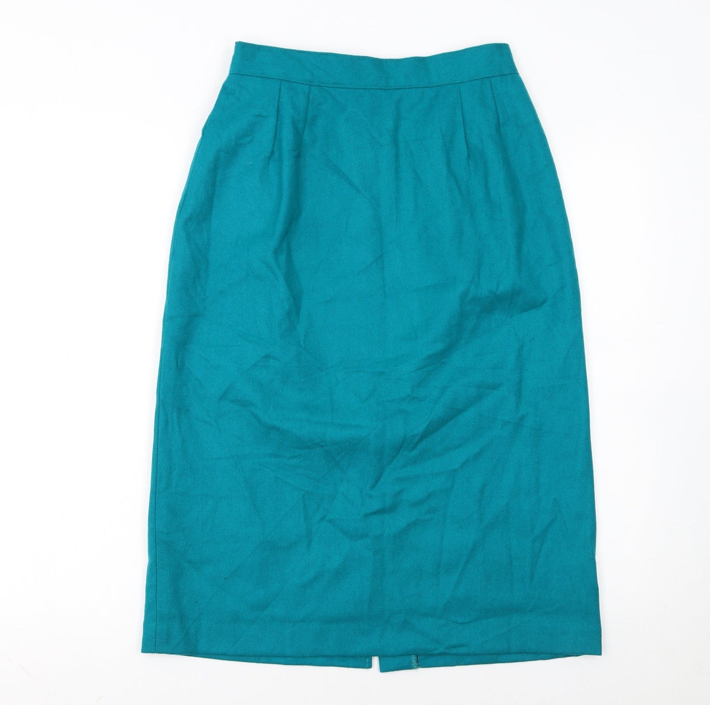 Radcliffe by Sag Harbor Women's Green Wool Midi Pencil Skirt Size 10
