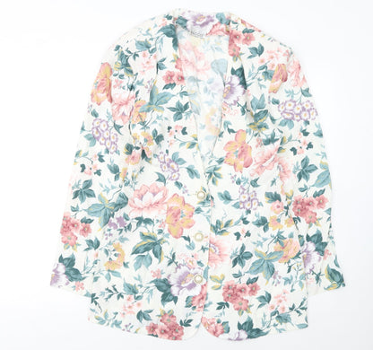 Maggie Girls Multicoloured Floral Blazer 9-10 Years Cotton Spring Jacket