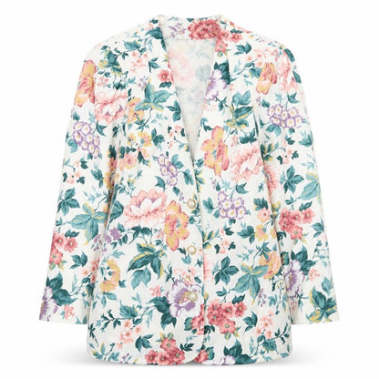 Maggie Girls Multicoloured Floral Blazer 9-10 Years Cotton Spring Jacket