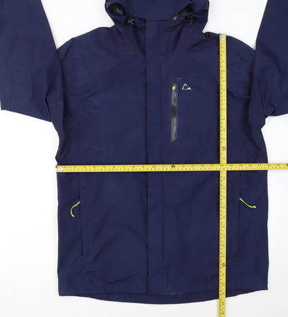 Paradox Men's Blue Waterproof Hooded Rain Jacket Size M