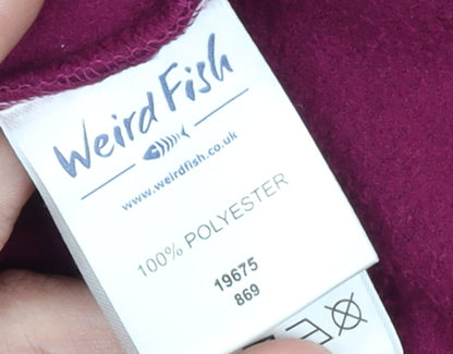 Weird Fish Women’s Purple Fleece Full Zip Jacket Size 18