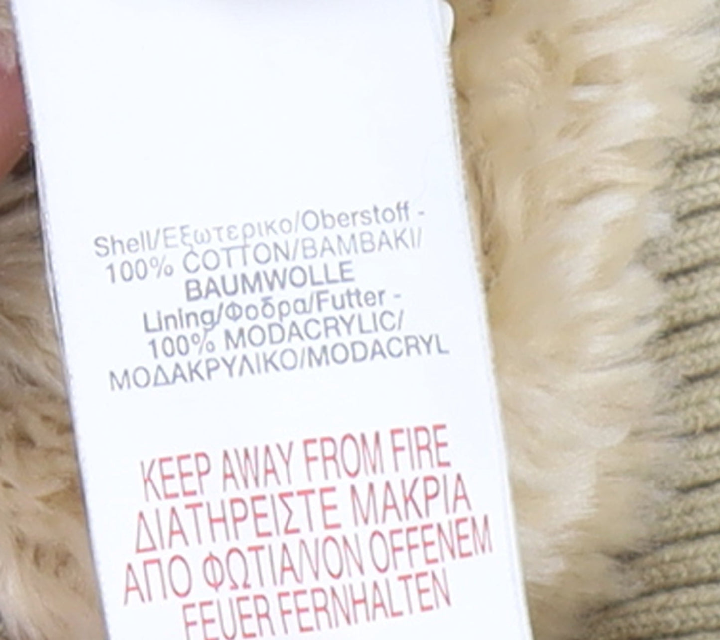 River Island Women’s Beige Faux Fur Hooded Cotton Waistcoat Size 10
