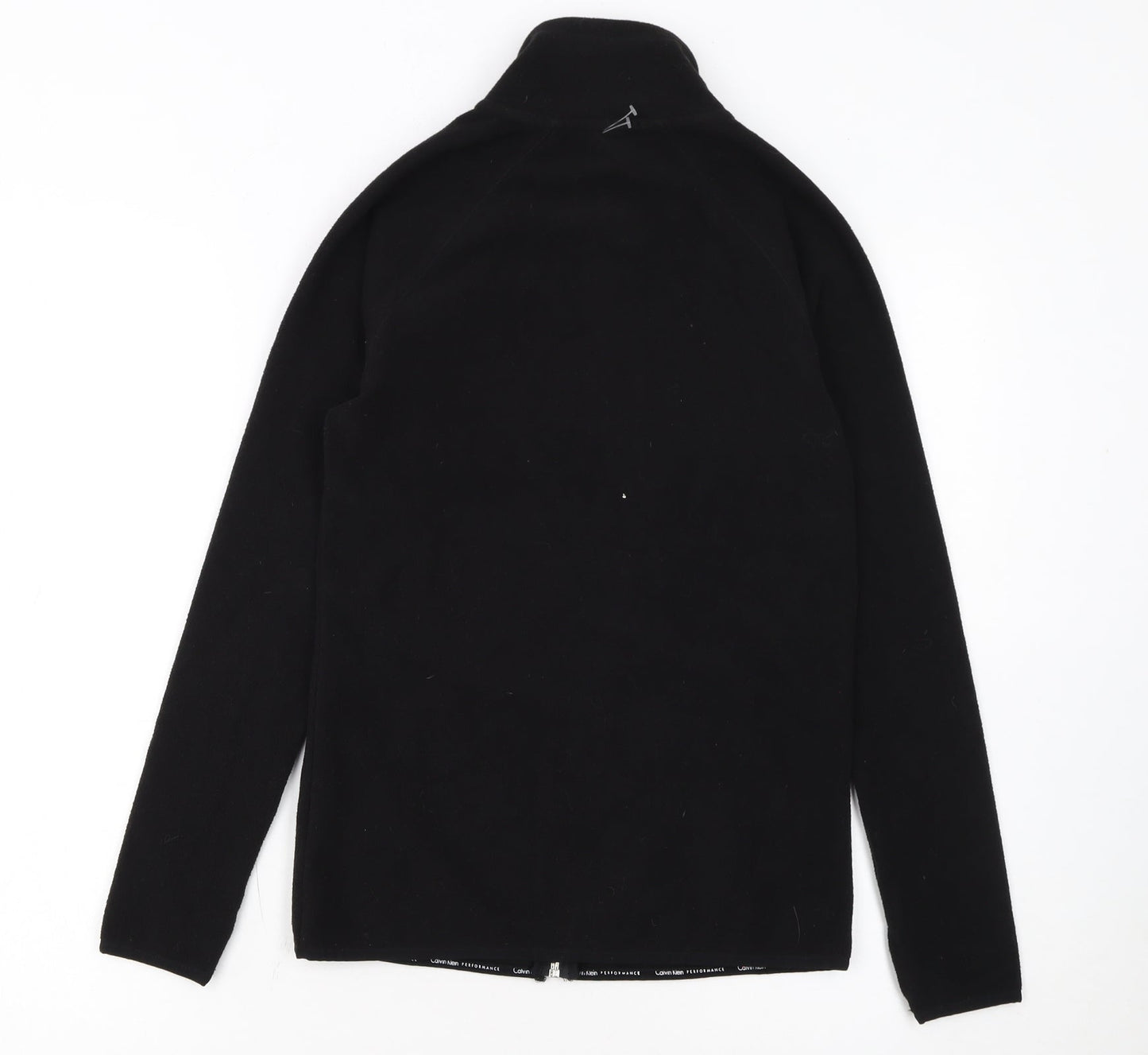 Calvin Klein Women’s Black XS Fleece Zip Jacket Quick Dry