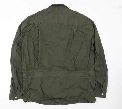 Paul Smith Jeans Men's Green XL Military Style Button-Up Shirt