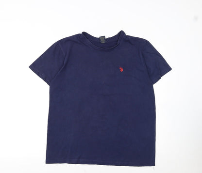 U.S. Polo Assn. Men's Blue Short Sleeve Cotton Polo M