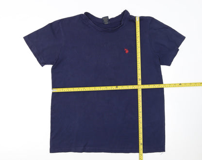U.S. Polo Assn. Men's Blue Short Sleeve Cotton Polo M