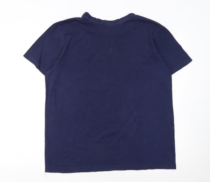 U.S. Polo Assn. Men's Blue Short Sleeve Cotton Polo M