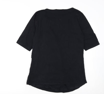 Dorothy Perkins Women's Black Wrap Jersey Blouse UK 16