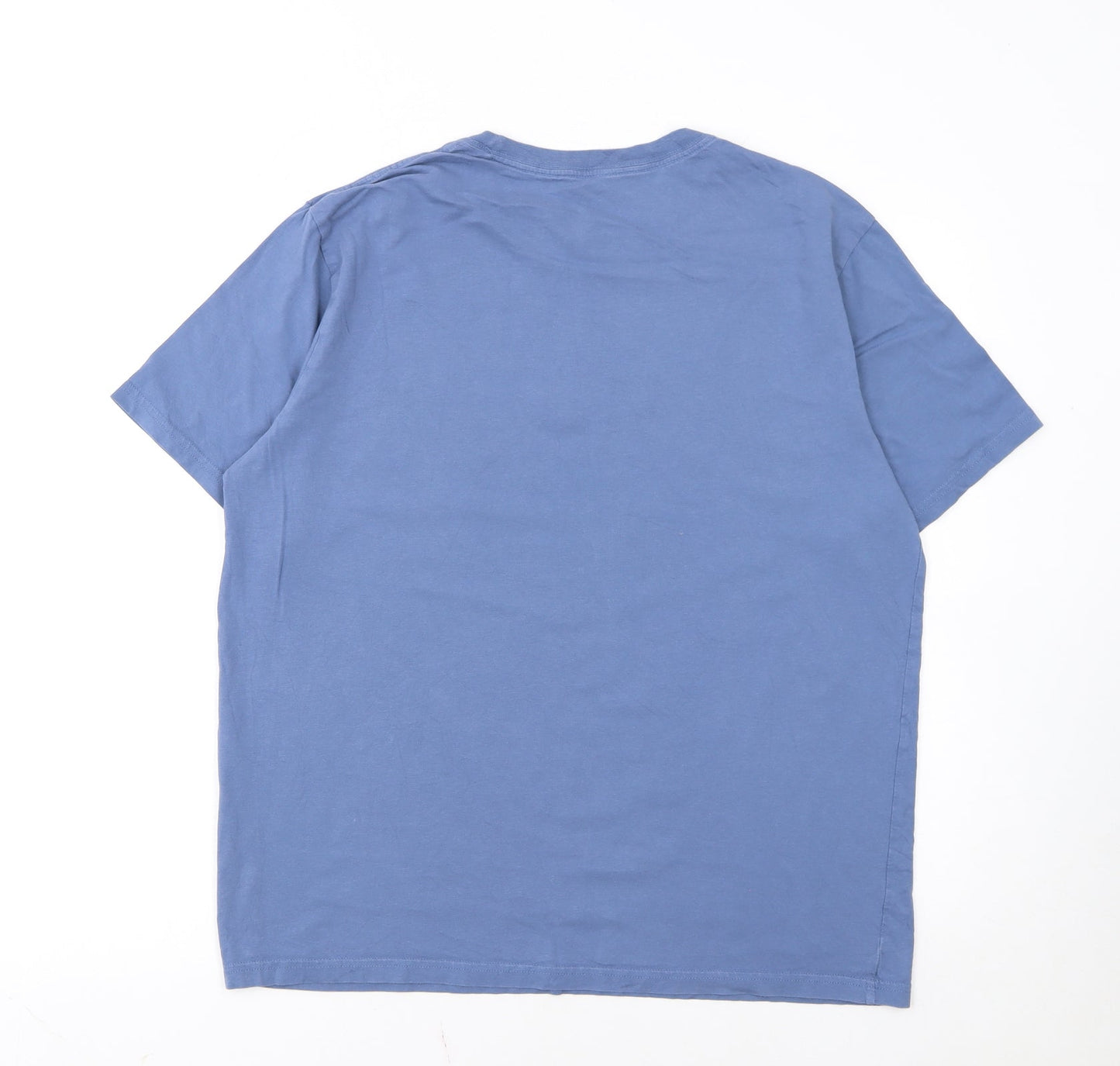 Levi's Men's Blue Relaxed Fit Logo Crew Neck Short Sleeve T-Shirt Size M