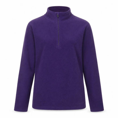 Peter Storm Women's Purple Fleece 1/4 Zip Pullover Sweatshirt Size 14