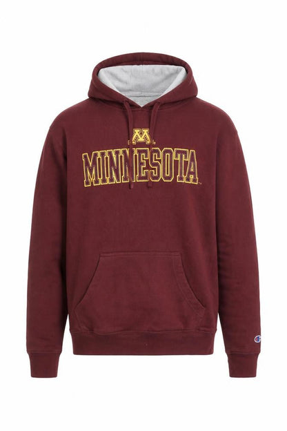 Champion Men's Red Minnesota Pullover Hoodie Size S Fleece Sweatshirt