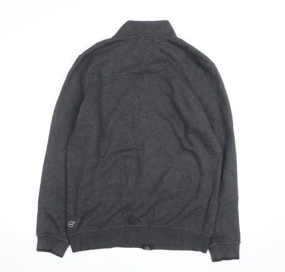 Puma Men's Grey Full Zip Sweatshirt M Regular Fit Fleece