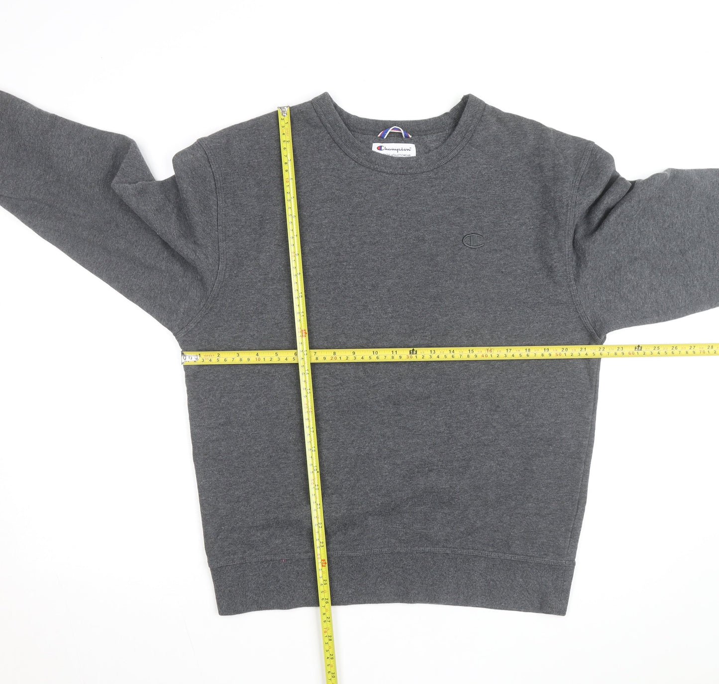 Champion Men's Grey M Pullover Sweatshirt Fleece Crew Neck
