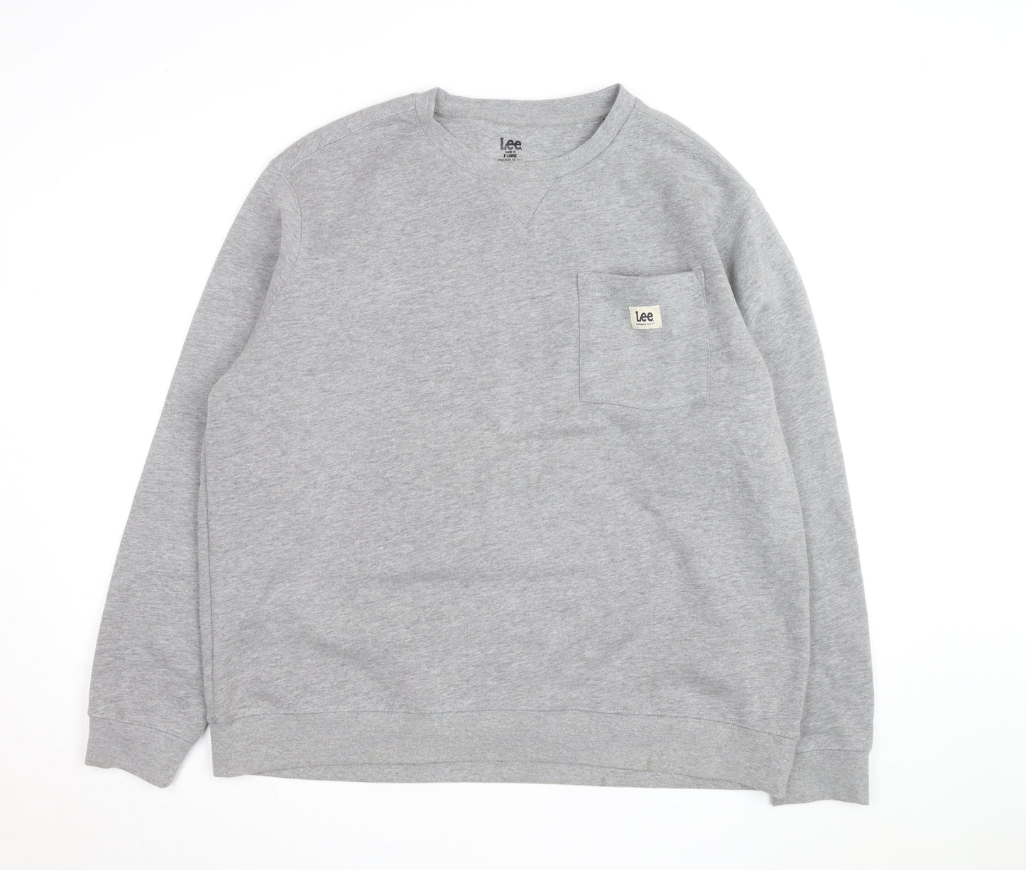 Lee Men's Grey XL Classic Fit Pullover Sweatshirt