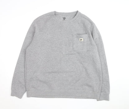 Lee Men's Grey XL Classic Fit Pullover Sweatshirt