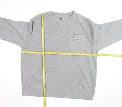 Lee Men's Grey XL Classic Fit Pullover Sweatshirt