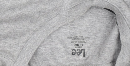Lee Men's Grey XL Classic Fit Pullover Sweatshirt