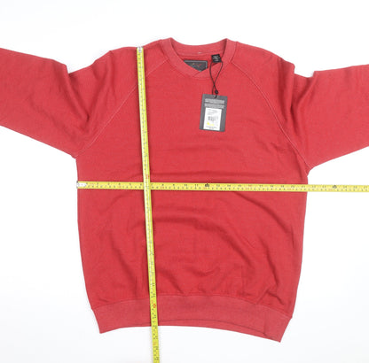 Greg Norman Men's Red Crew Neck Pullover Sweatshirt S