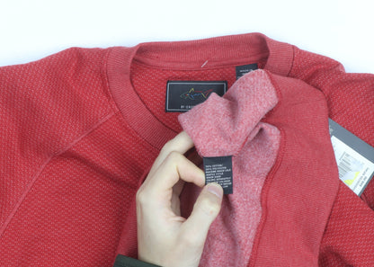 Greg Norman Men's Red Crew Neck Pullover Sweatshirt S