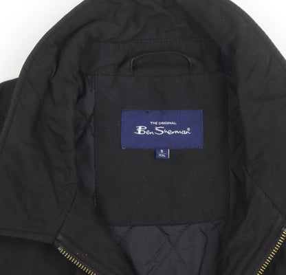 Ben Sherman Men's Black XXL Quilted Full Zip Jacket