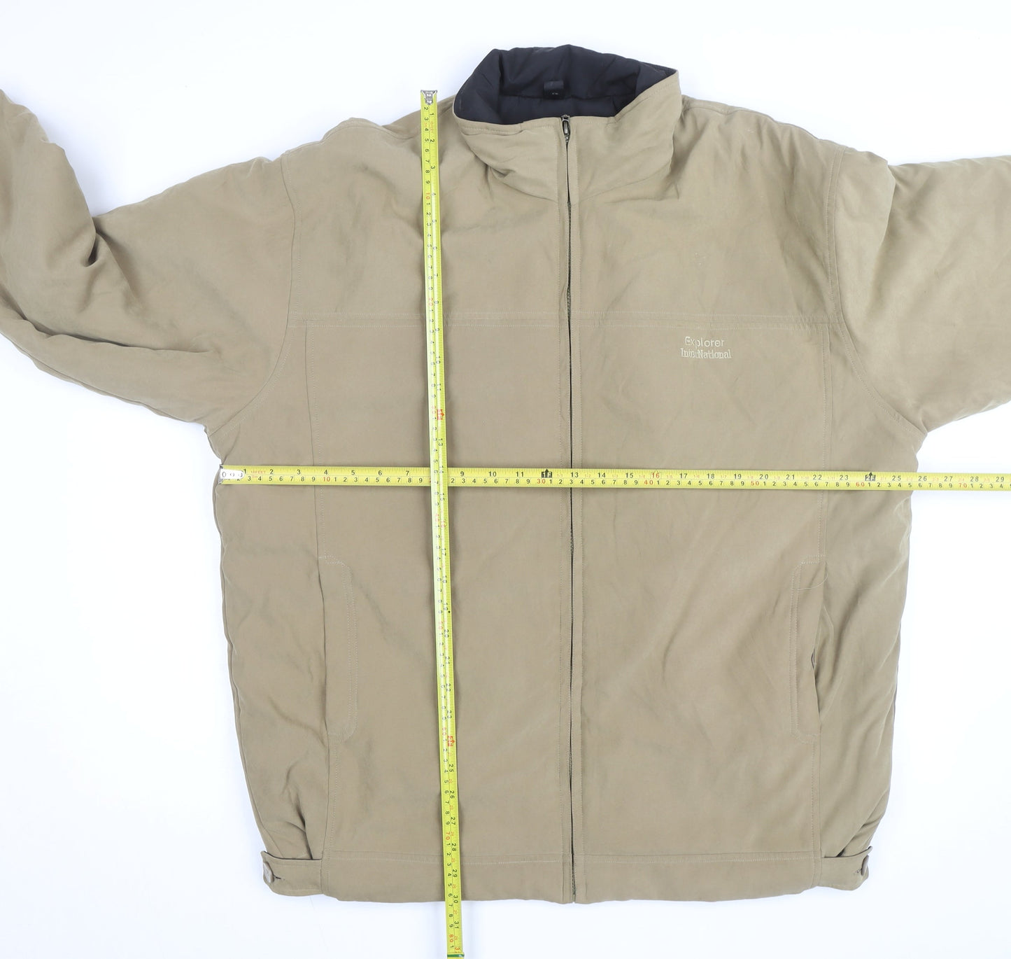 Explorer Navigator Men's Beige Cotton Full Zip Jacket XL