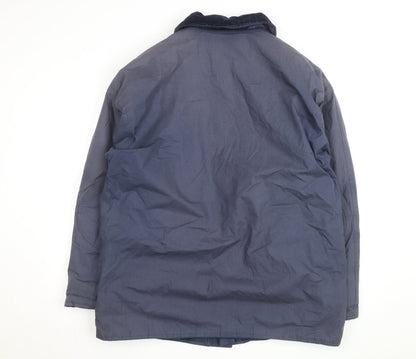 Mountain Pass Men's Blue Waterproof Lined Outdoor Jacket Size L