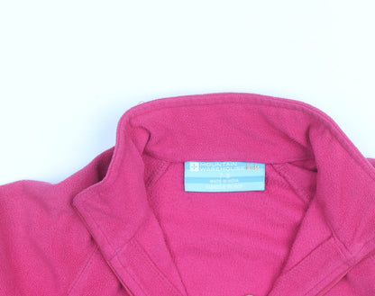 Mountain Warehouse Girls Pink Fleece Full Zip Sweatshirt 7-8 Years