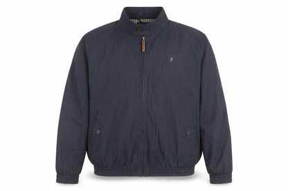 Farah Classic Men's Blue 2XL Bomber Jacket Cotton Polyester Lined